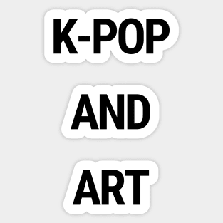 K-Pop and art Sticker